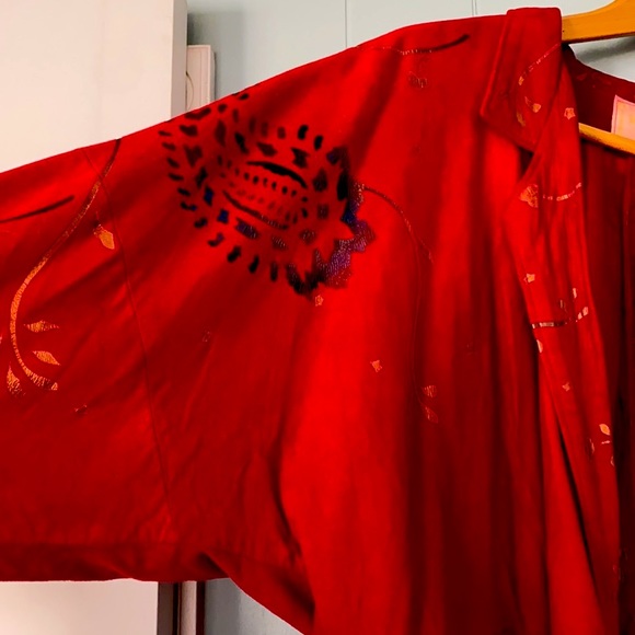 Vintage Cowgirl southwest suede Vintage Red Santa Fe Skirt & wrapjacket - Picture 12 of 15